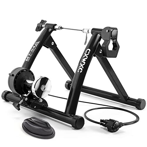 【新品】CXWXC 自転車 ローラー台 固定ローラー サイクルトレーナー 26?29インチ対応 6段階負荷調整 折り畳み リモコンシフター・マグライザー・専用クイックレリーズ付き（MT-04） 12526390