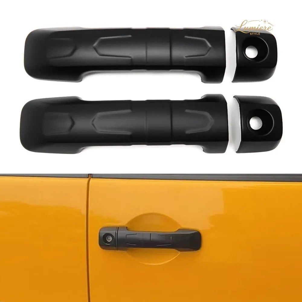 トヨタ FJ クルーザー 2007-2022 ABS樹脂製ドアハンドルカバーモールディング装飾トリム 4個セット 車用傷防止