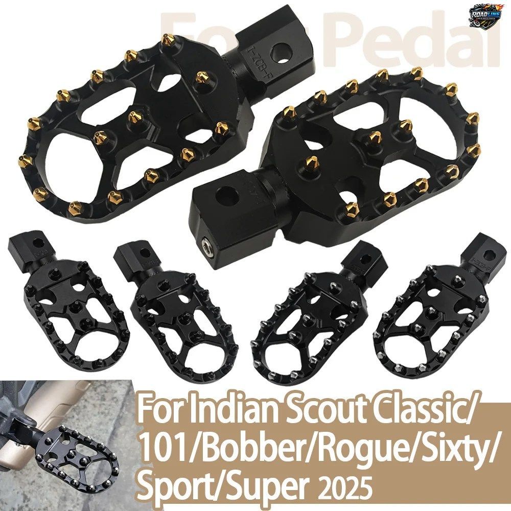 INDIAN SUPER SCOUT 101 CLASSIC LIMITED SIXTY オートバイ用 新型フットペグ ペダルレスト ドライバー/ライダー用 調節可能フットペグ