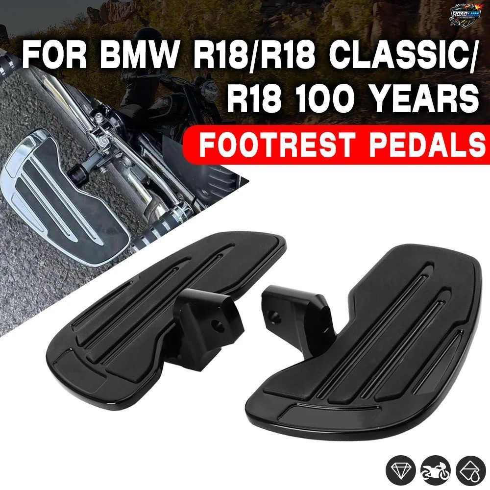 調節可能なフットボード、パッセンジャー/ドライバー用ペダルフットペグ、BMW R18 クラシック R 18 100 YEARS ライダー用モーターサイクル