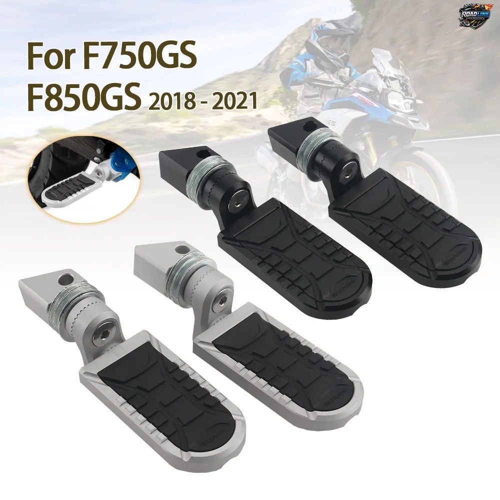 BMW F750GS F800GS F850GS ADV F850GS用アルミ製フットレスト、調節可能なリアフットペグ、ペダルレスト、滑り止めフロアボード