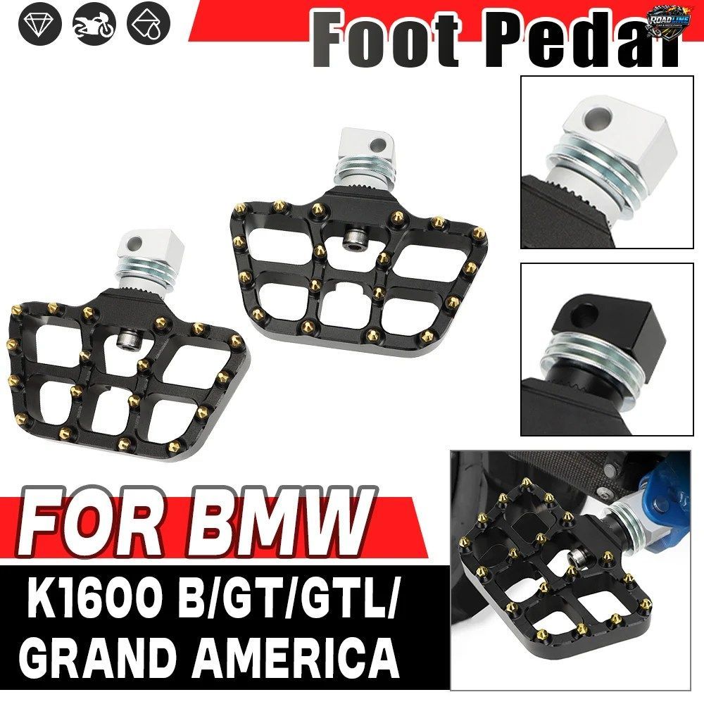 BMW K1600 GT K 1600GTL K 1600 GRAND AMERICA 2022用モーターサイクルアクセサリー パッセンジャーワイドフットペグレスト フットペグペダ