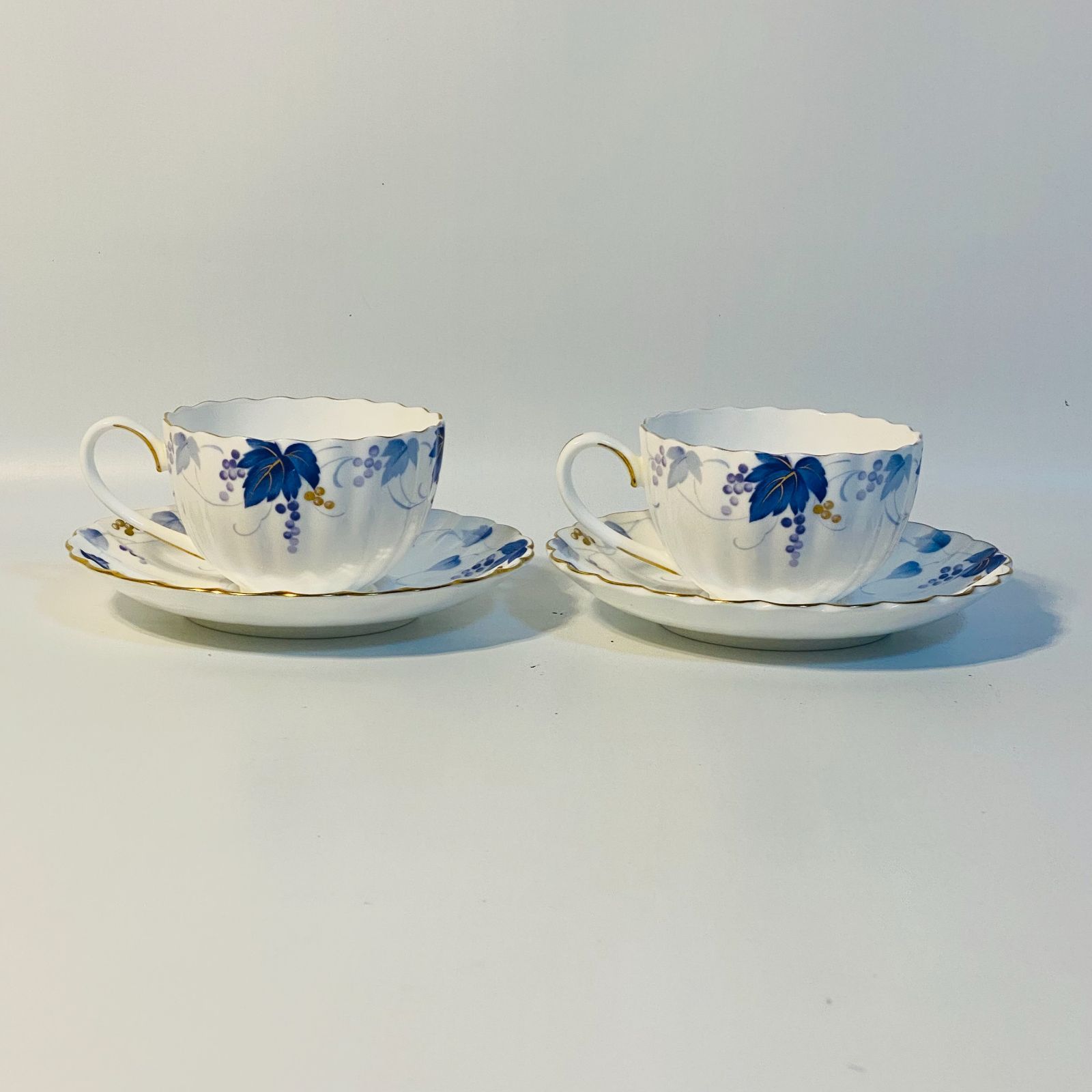 NIKKO JAPAN ニッコー FINE BONE CHINA ティーカップ ソーサー 各2客 