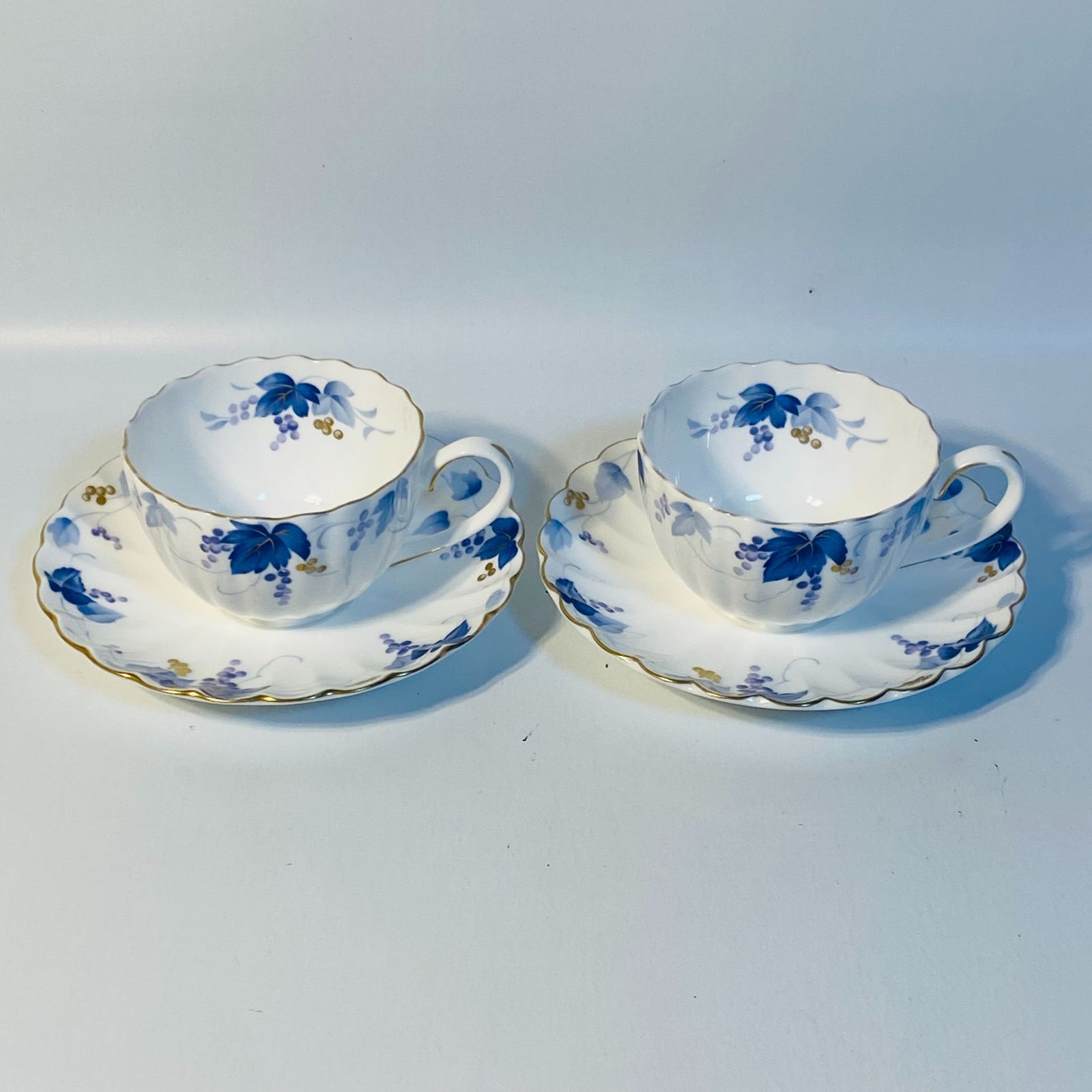 NIKKO JAPAN ニッコー FINE BONE CHINA ティーカップ ソーサー 各2客 
