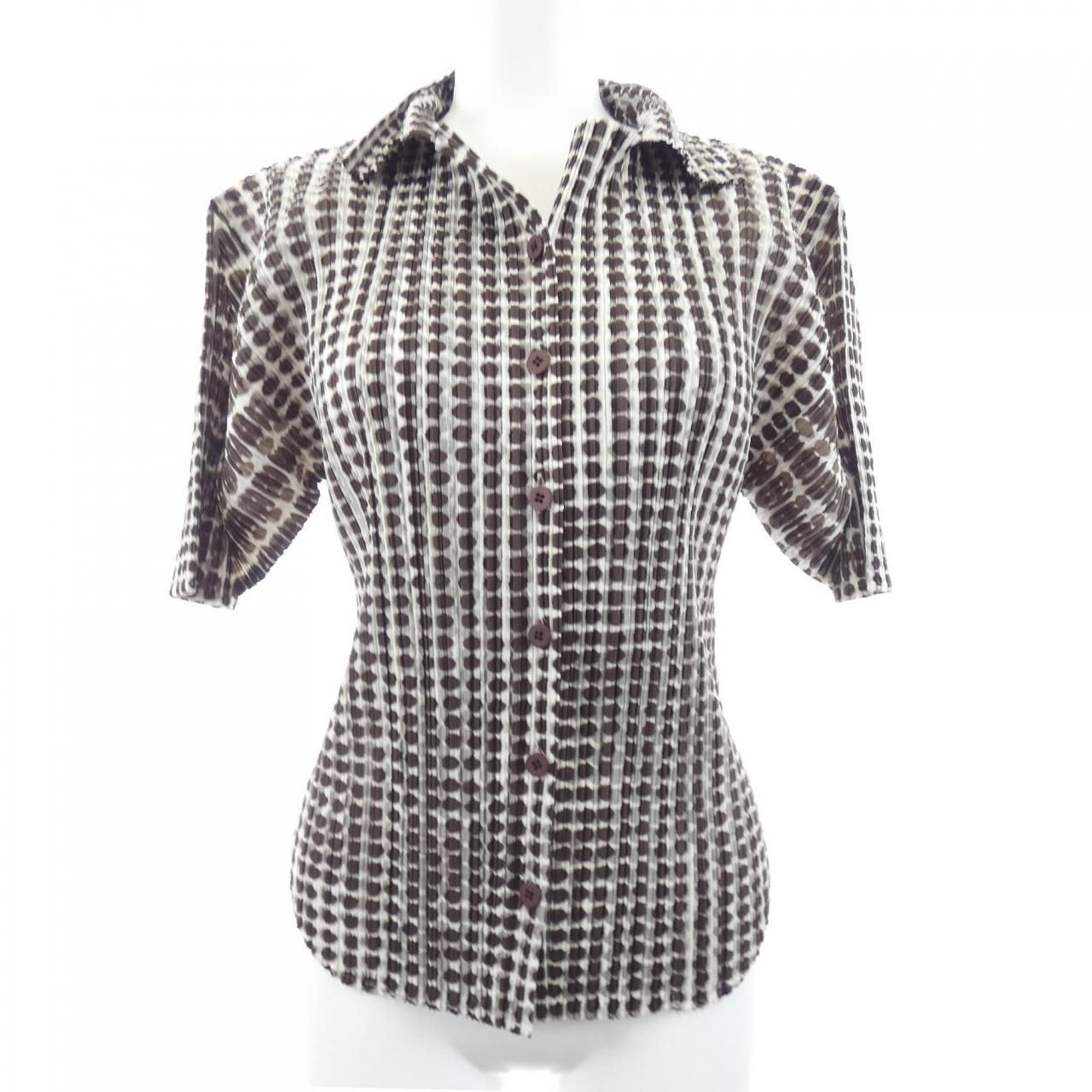 【ヴィンテージ】プリーツプリーズ PLEATS PLEASE 2001 ドット PP12-JJ512 S／Sシャツ