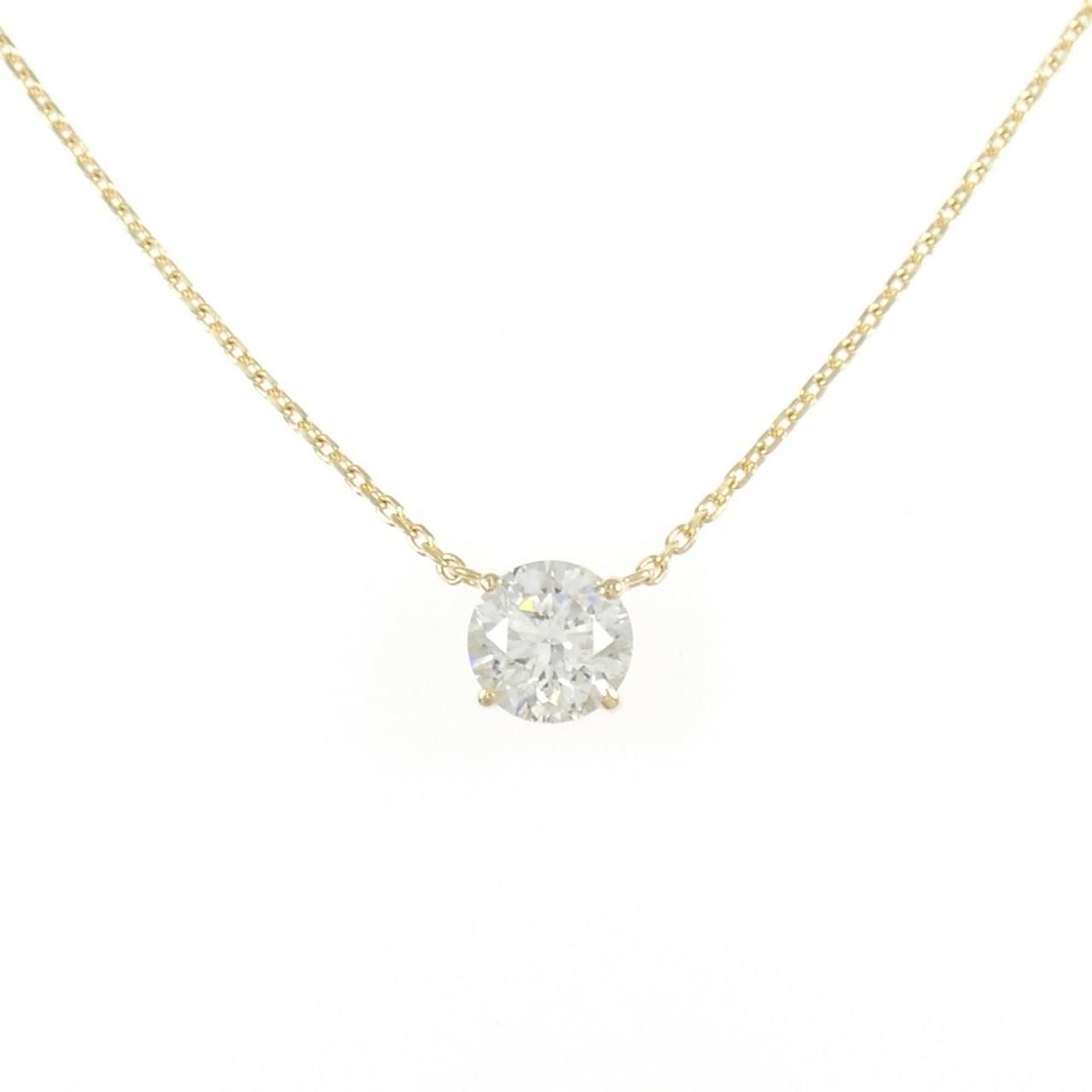 K18YG ダイヤモンド ネックレス 1.040CT H SI2 3EXT