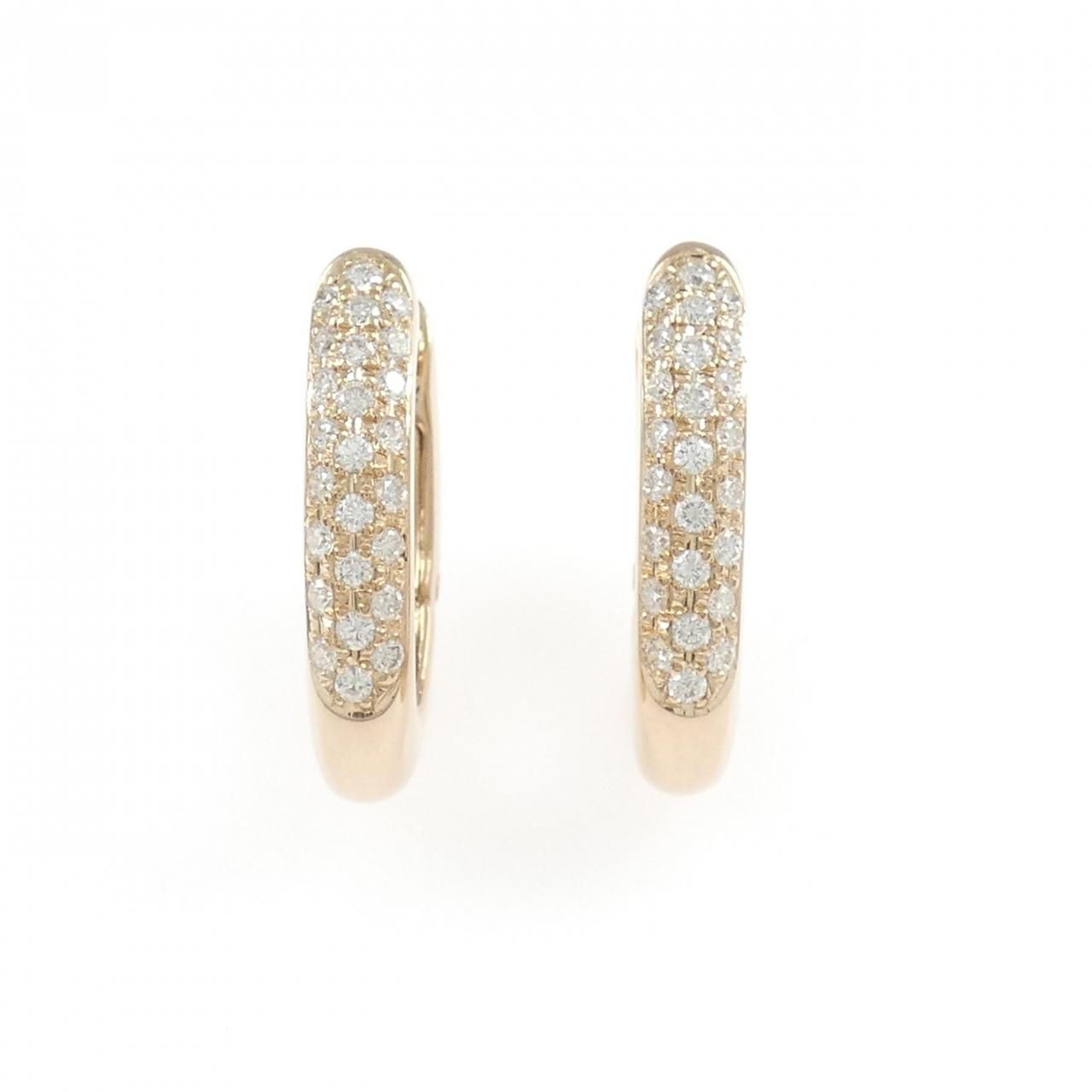 K18PG ダイヤモンド ピアス 0.70CT