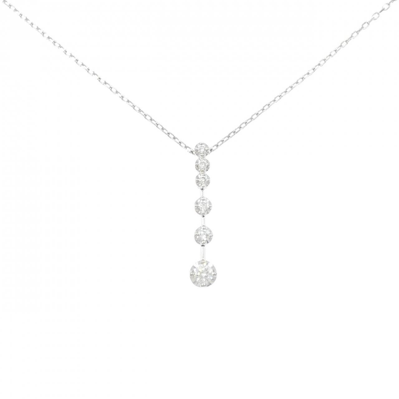 PT950/PT850 ダイヤモンド ネックレス 0.24CT