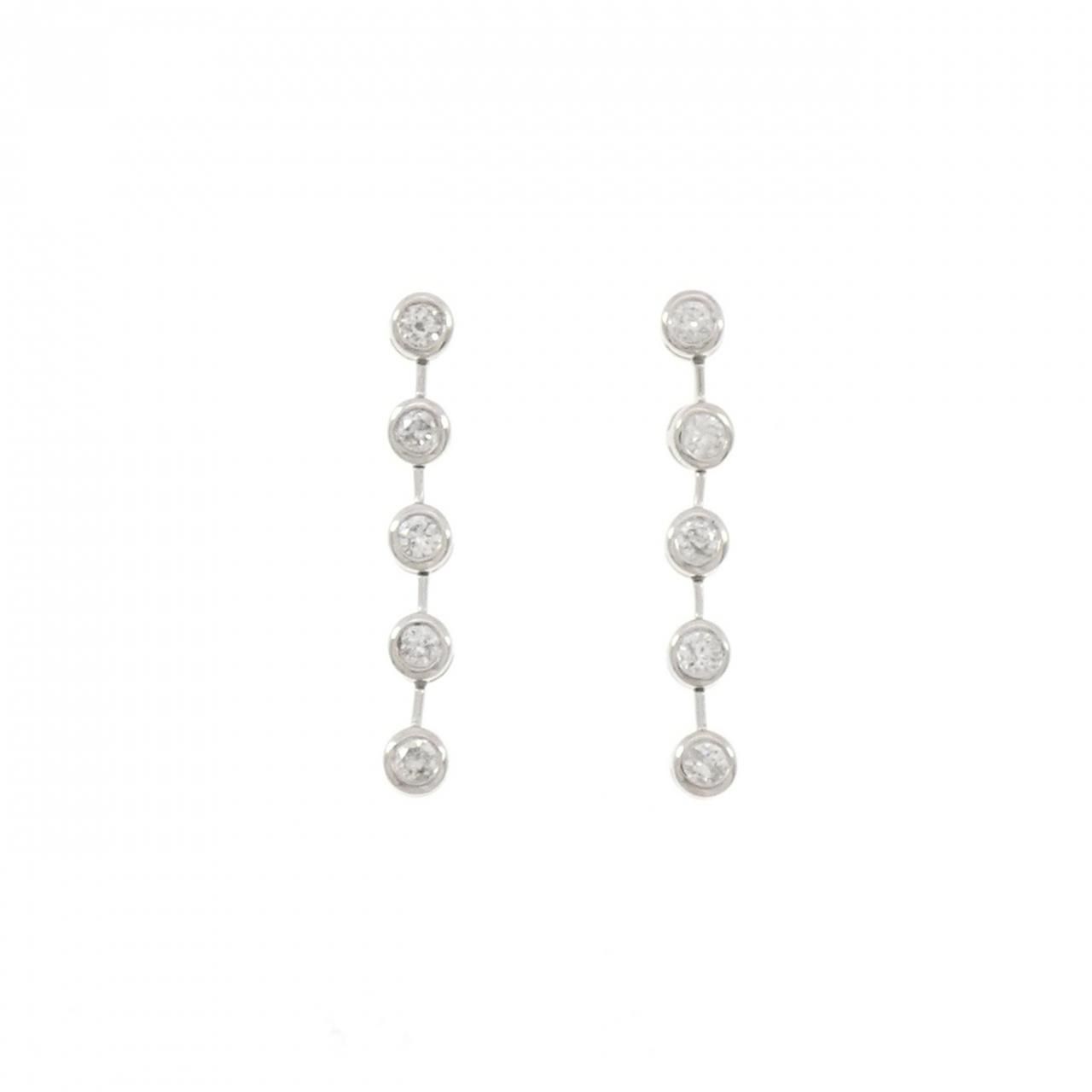 PT900 ダイヤモンド ピアス 0.50CT