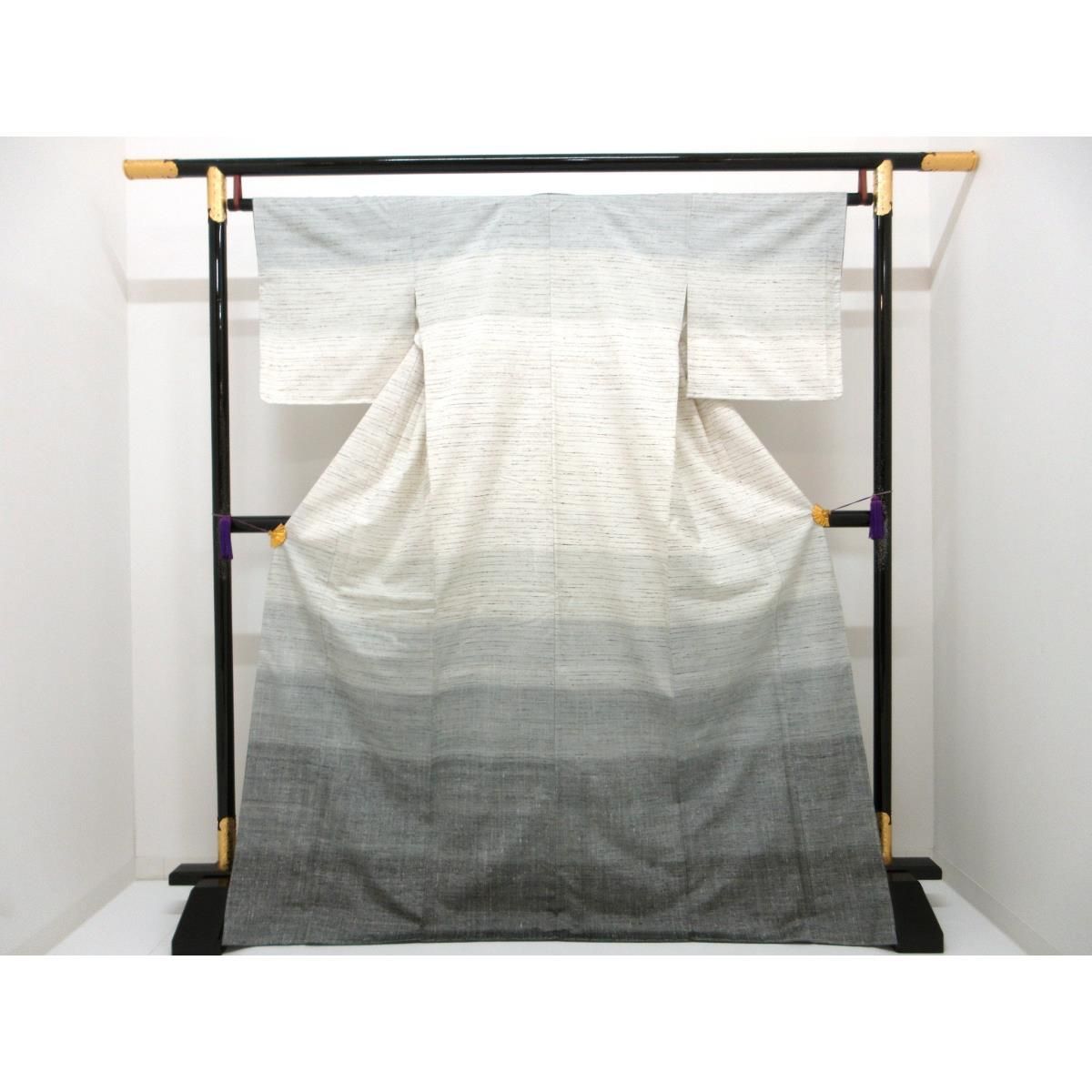 【未使用品】訪問着　ぜんまい紬