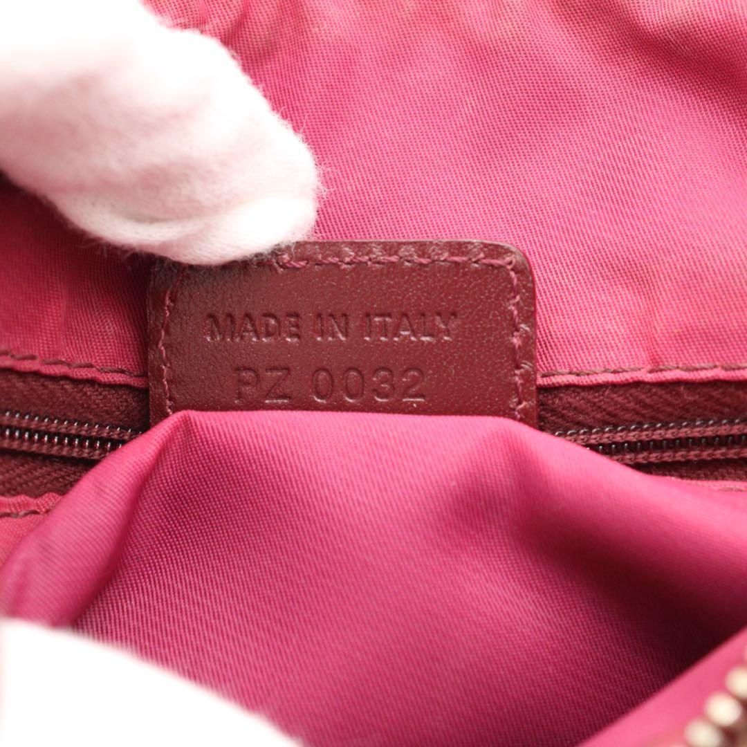ChristianDior トロッター ミニボストンバッグ ハンドバッグ レッド