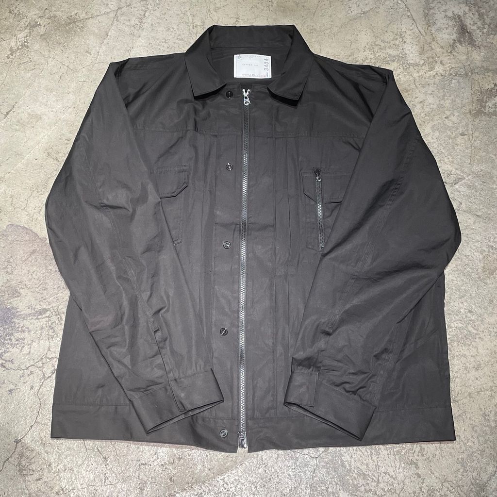 sacai サカイ 24-03404M 24SS Cotton Poplin Blouson ブルゾン size3【表参道t】