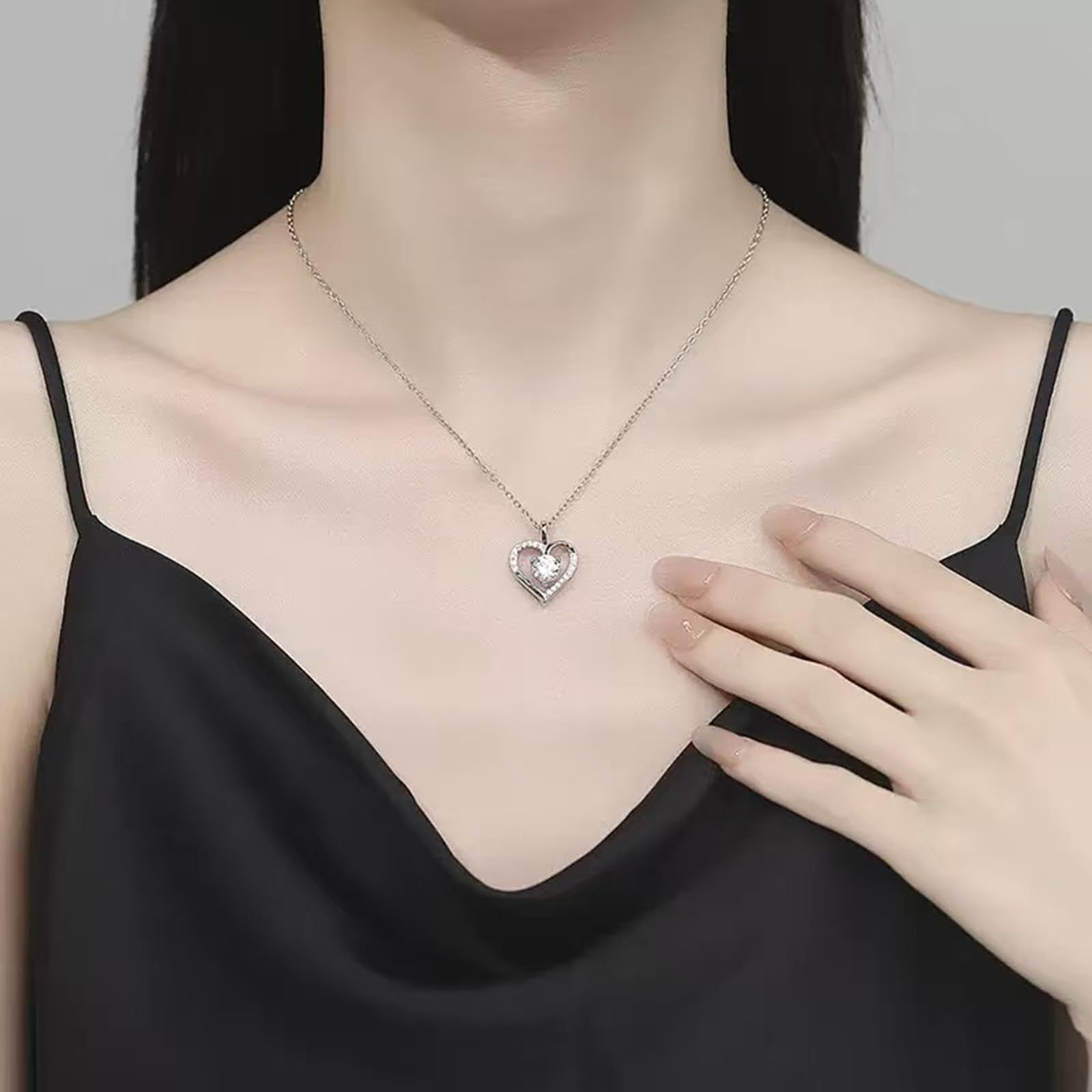 最高級 ハードウェア Uチェーン ネックレス シルバー925 CZダイヤ 50㎝ Hanayaka] ネックレスレディース シルバー925製 最高級ジルコニア