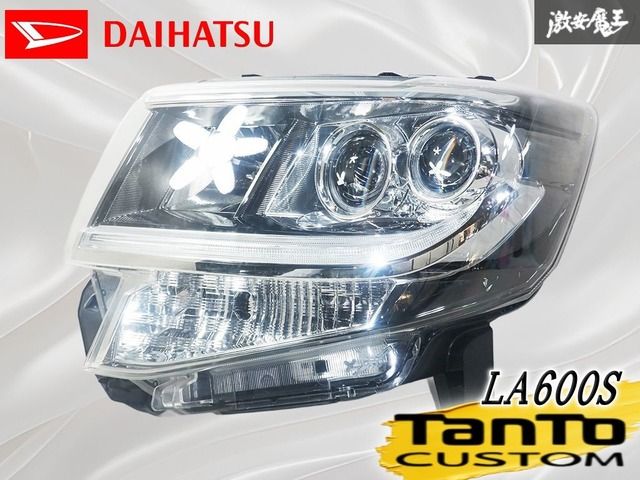 ☆点灯OK☆ダイハツ 純正 LA600S タント カスタム LED ヘッドライト ヘッドランプ 左 左側 助手席側 KOITO 100-51392 刻印 XZ