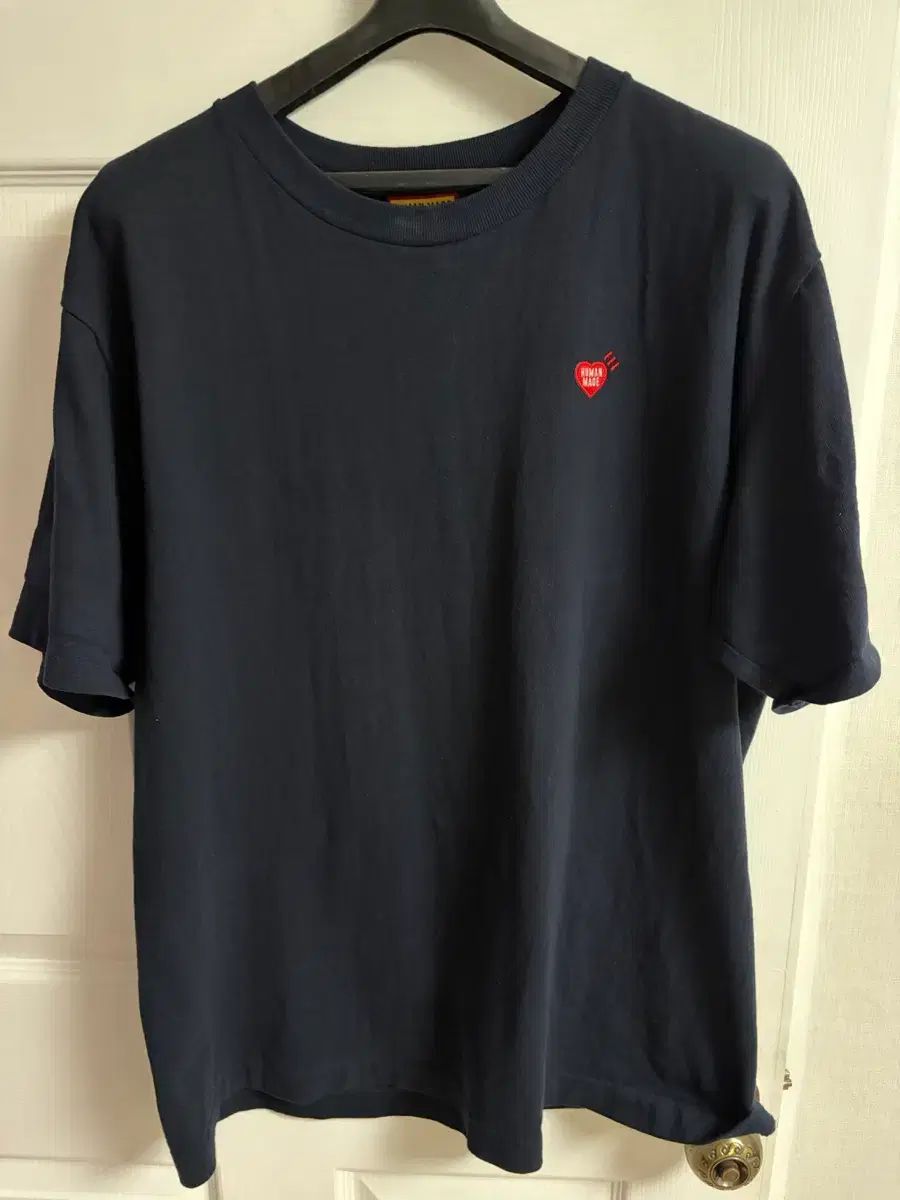HUMAN MADE ハート ロゴ Tシャツ ネイビー XL