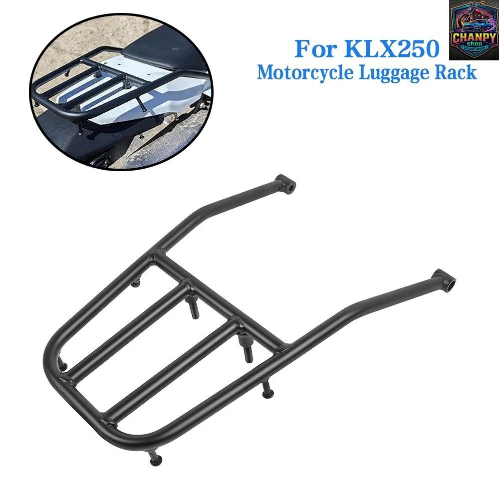 カワサキ KLX250 KLX 250 2008-2023 モーターサイクルラックサポートホルダーカーゴシェルフマウントブラケットリアサドルバッグキット
