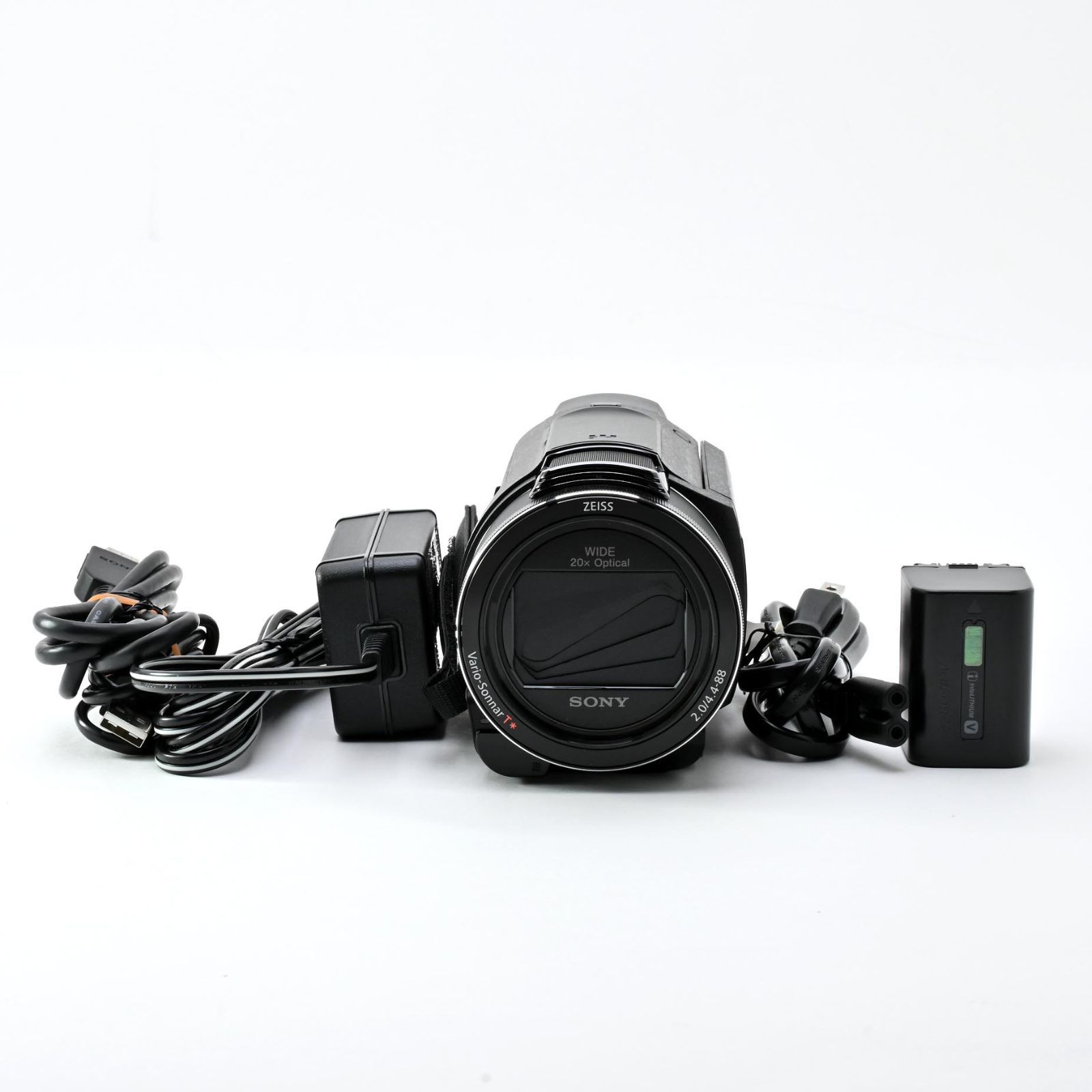 【美品・液晶保護フィルム貼付け済み】 SONY FDR-AX55 Handycam ブラック ビデオカメラ