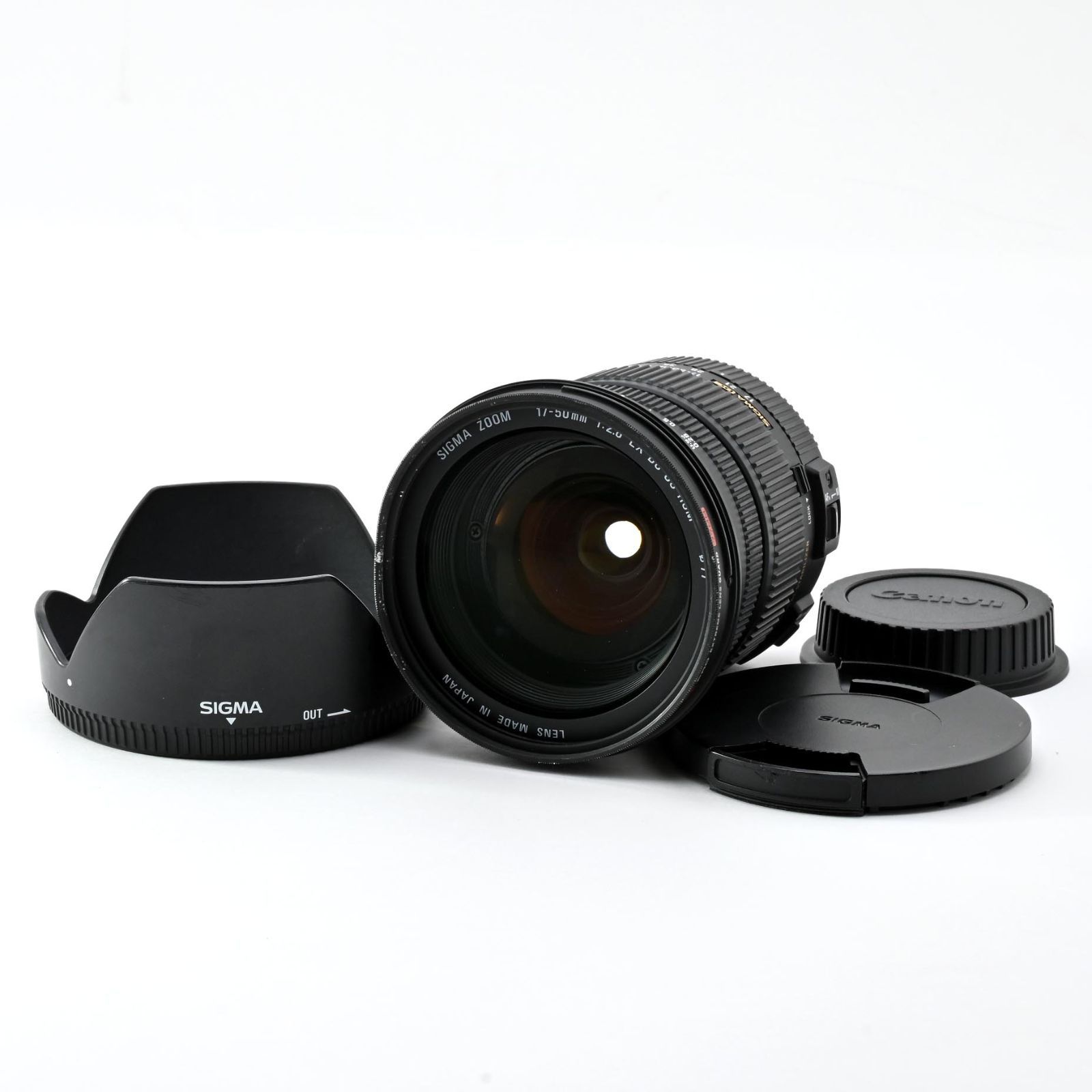【良品・レンズフィルター付き】 SIGMA 17-50mm F2.8 EX DC OS HSM キヤノン用 APS-C専用