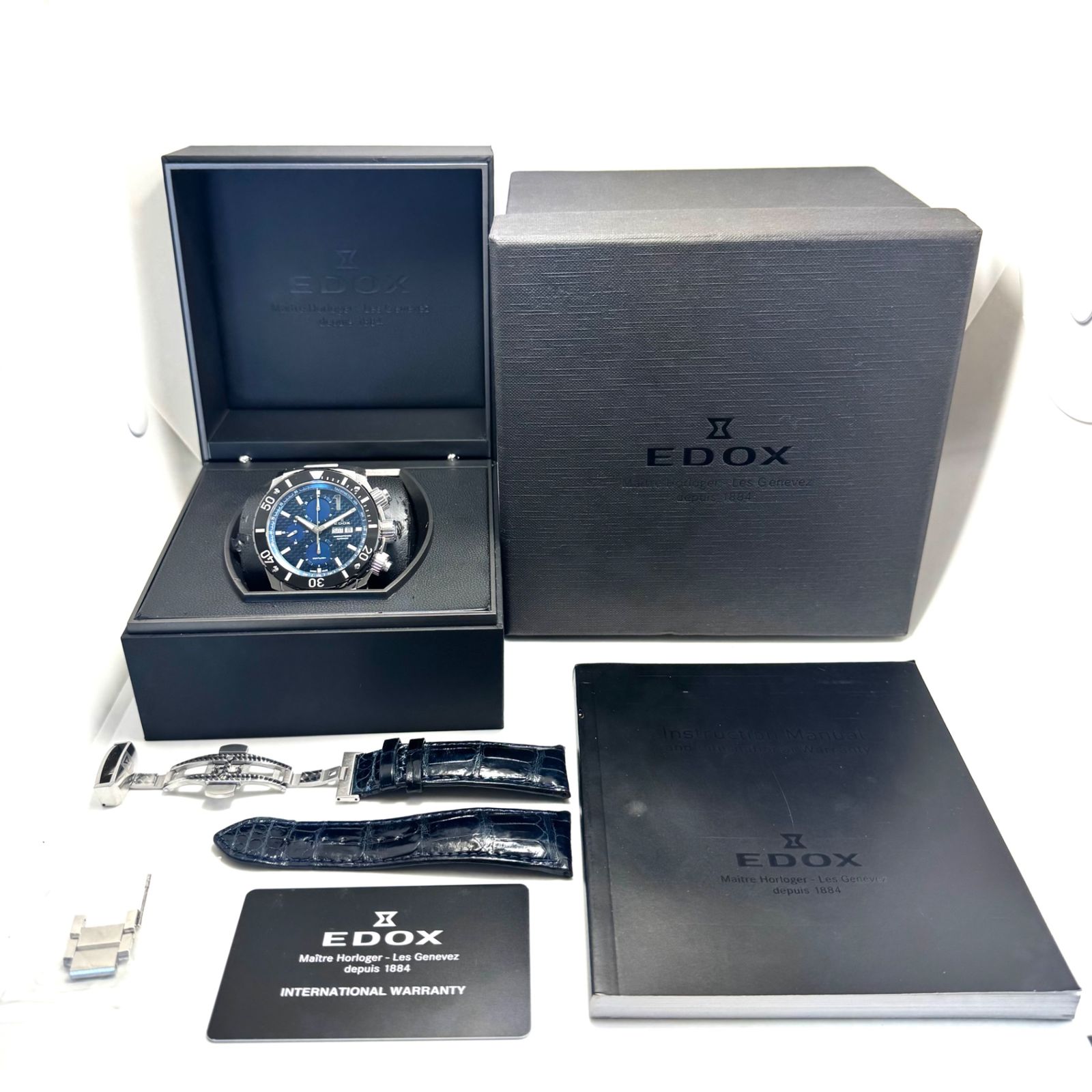 腕時計 メンズ エドックス EDOX クロノオフショア クロノグラフ