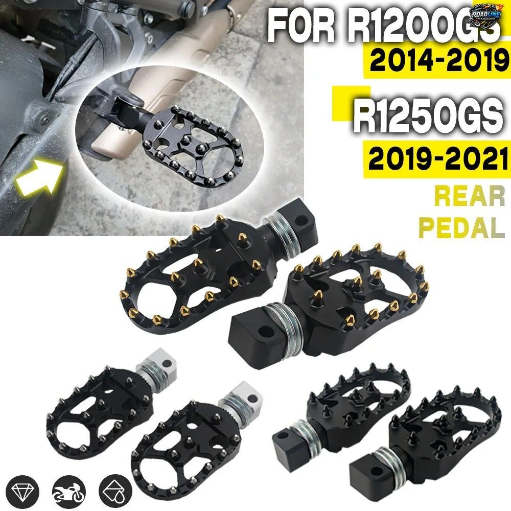 BMW R1250GS LC R1250GS LC ADV 2019-2023 R1200GS LC ADVENTURE用パッセンジャーフットペグリアフットペグ回転式フットレスト1ペア