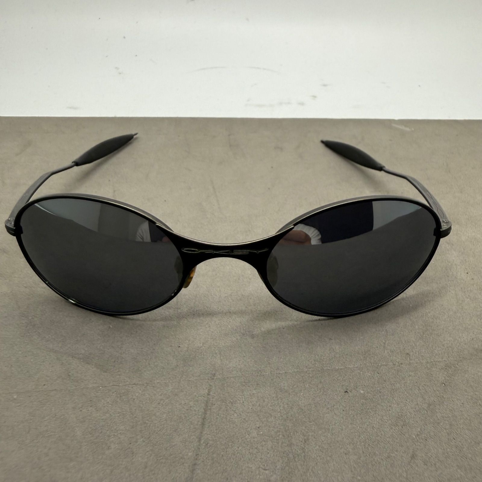 90s Oakley e-wire サングラス OAKLEY E-Wire (Gen 1) '90s Silver Frame, Brown Lens Vintage