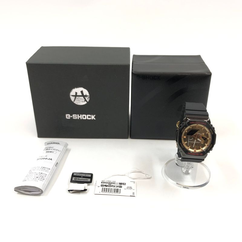 【中古美品】G-SHOCK ジーショック × 八村塁 ANALOG-DIGITAL WATCH GBM-2100RH-1AJR アナログデジタル 腕時計【196-260617-hn-08-fur】