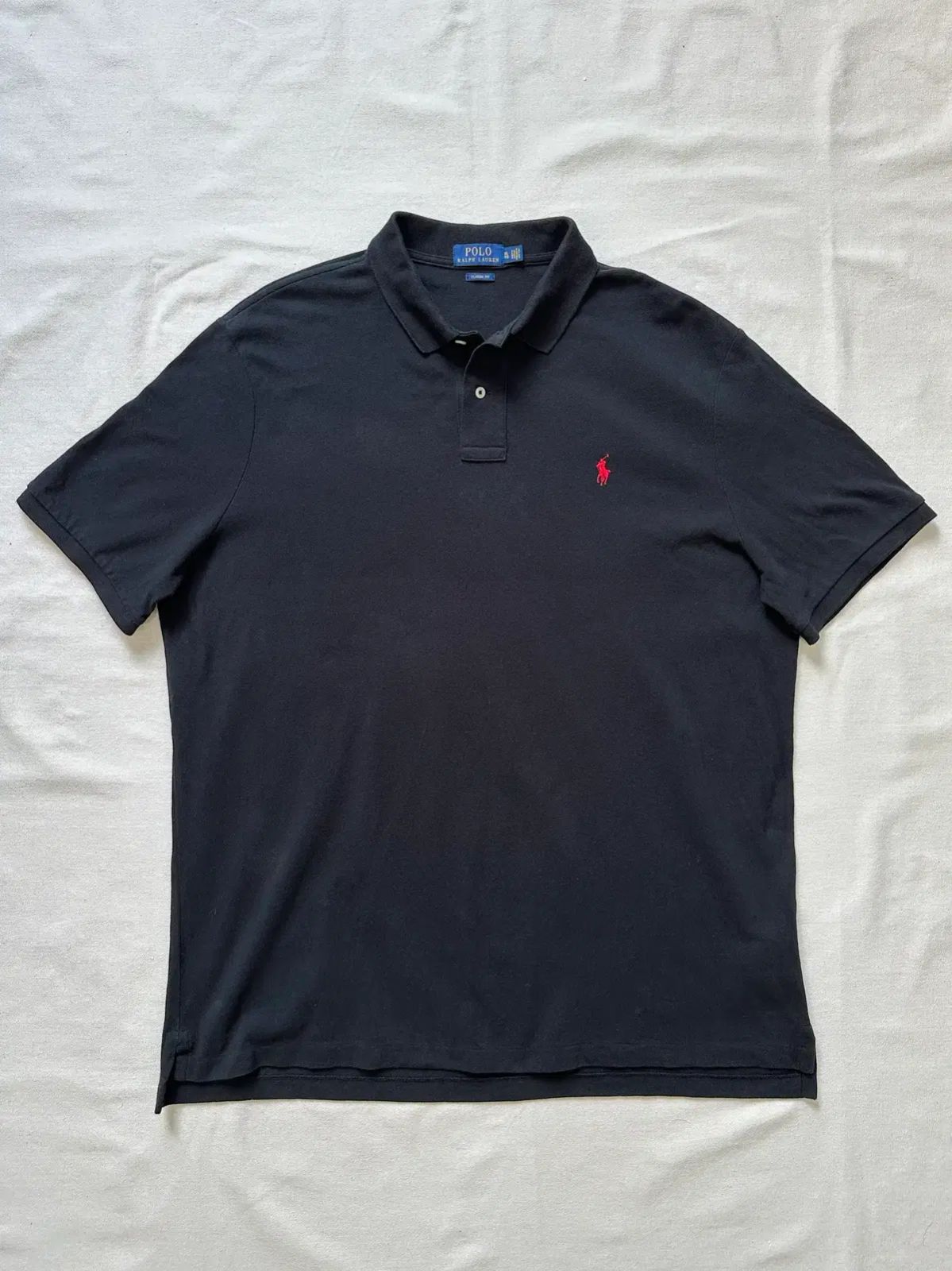 ポロ ラルフローレン ブラック 半袖 ピケ カラーTシャツ クラシックフィット XL