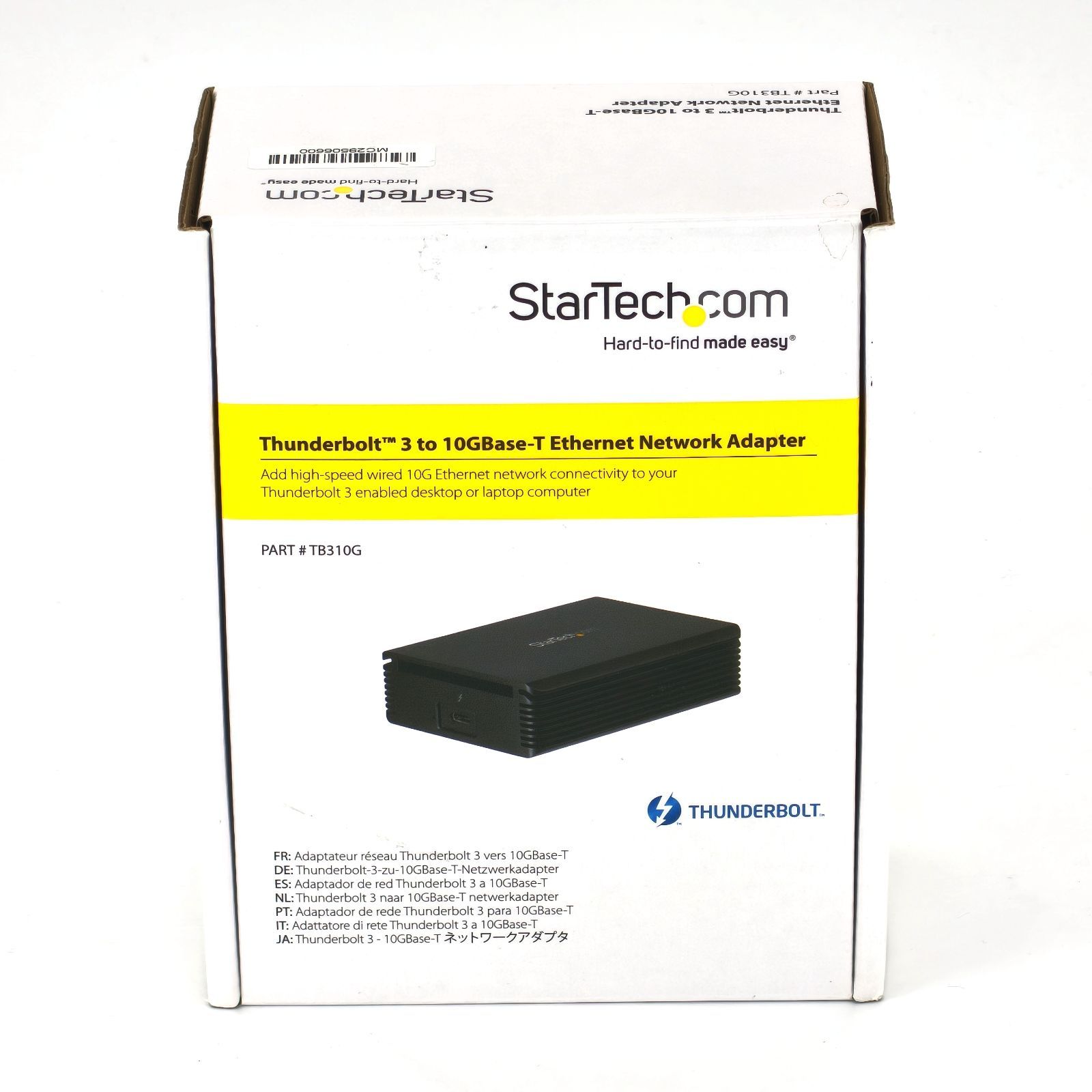 StarTech.com Thunderbolt 3 to 10GBase-T 10GbE Ethernet Network Adapter TB310G