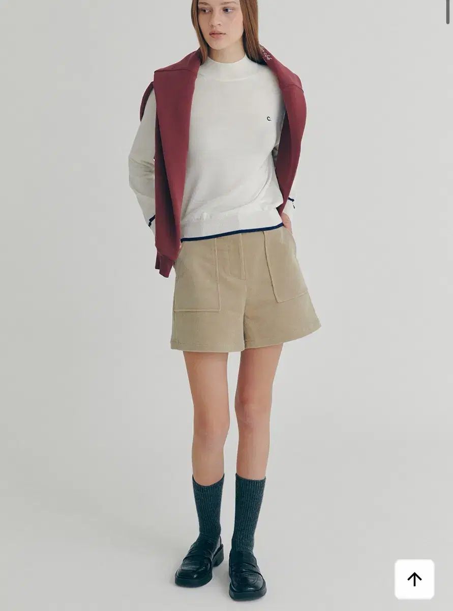 クローブ 22年 コーデュロイ ショーツ ベージュ ゴールデンカーゴポケット ハーフパンツ ショートパンツ