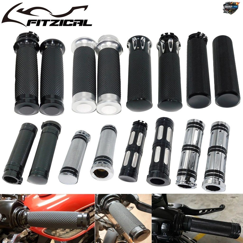 オートバイ用 1インチ 25mm ユニバーサル ハンドグリップ CNC ハンドルバー ハーレー スポーツスター 883 1200 アイアン XL VRSC ツーリン