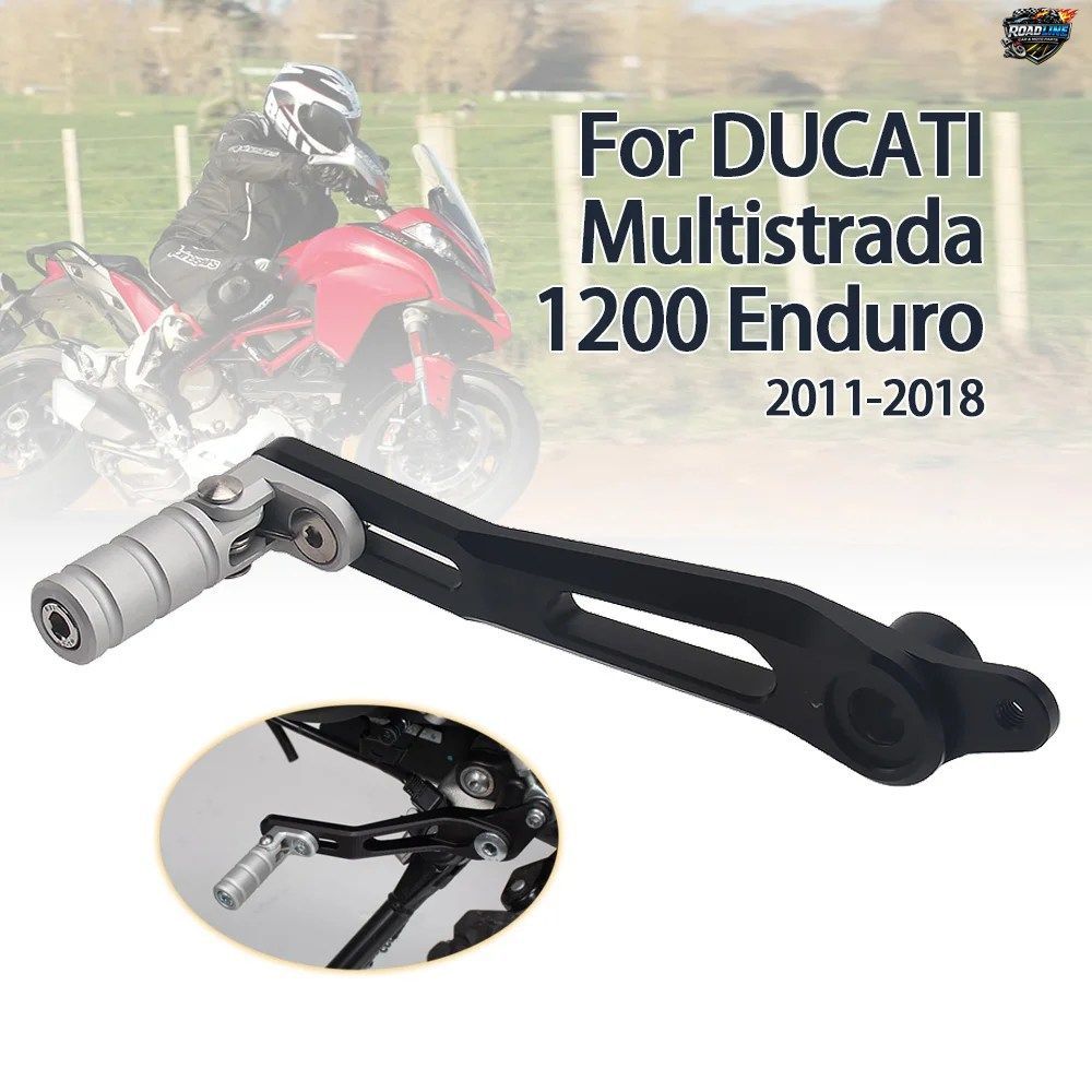 オートバイ用ギアシフトレバー調整可能折りたたみ式ギアセレクターシフター（DUCATI MULTISTRADA 950、MULTISTRADA 1200ENDURO 2011-2018用