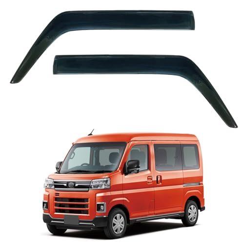 YORKNEIC サイドバイザー 新型 アトレー S700V/S710V 2021年から現行対応 ドアバイザー ウィンドウバイザー 強力両面テープ 泥除け 日よけ 雨除け カスタムパーツ スモーク 外装アクセサリー 2枚セットts 79ad02e2