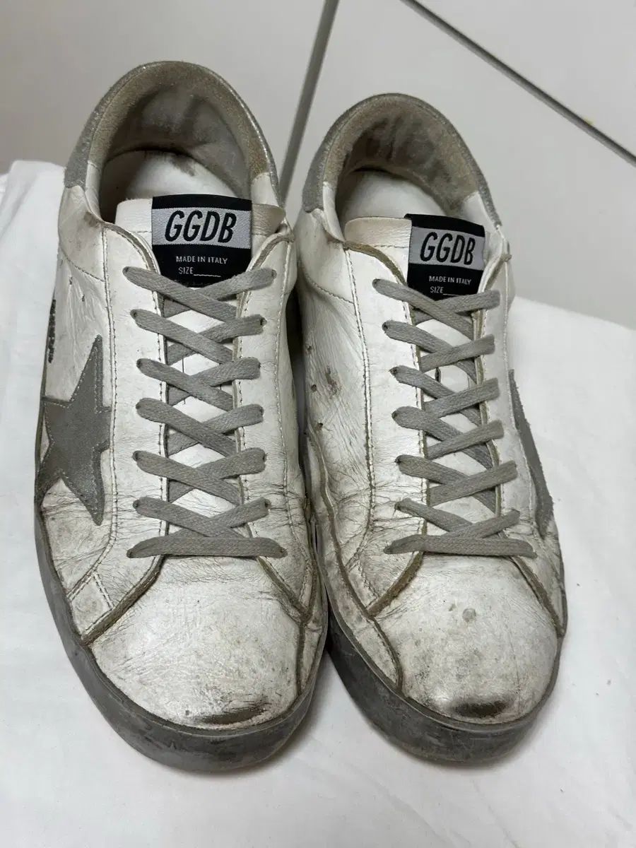 ヴィンテージ GOLDEN GOOSE ゴールデングース SuperStar 白 シルバー星 スニーカー 41