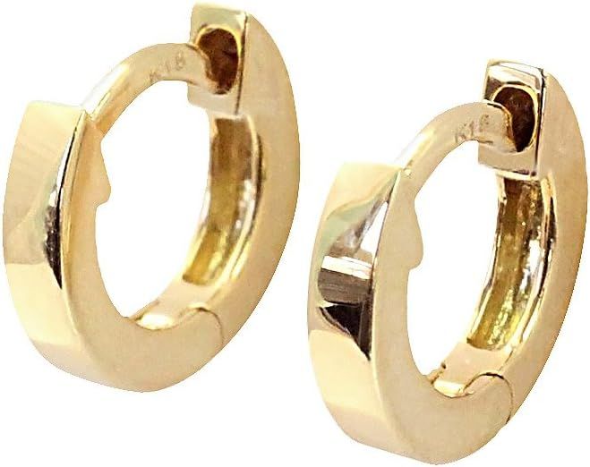 ［Barzaz(バルザス)］ フープピアス 18金 イエローゴールド 18K 輪っか K18 極小/内径約4.7mm 小さい