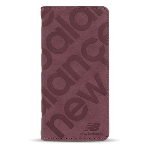 【新品】New Balance正規品 Google Pixel 8a ケース 手帳型 カード収納「スタンプロゴスエード調」 ニューバランス 型押し グーグルピクセル8a スマホケース (バーガンディー) 8e597191