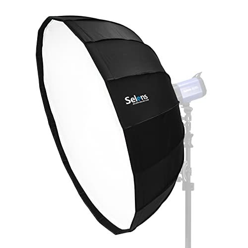 【新品】Selens ソフトボックス 65cm 十六角形 レードーム型 ディフューザー ボーエンズマウント適用 一秒展開 折り畳み 写真撮影 モノライト ポートレート ストロボ撮影適用 bc5312b6