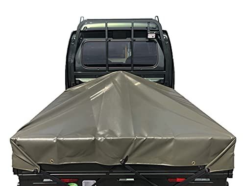 スーパーキャリイシート スロープ型 シート単品 OD 国防色 (前部)2.0ｍ・(後部)1.9ｍ×(長さ)1.7ｍ コードゴム4ｍ×2本付き 台形シートts 822cde2f