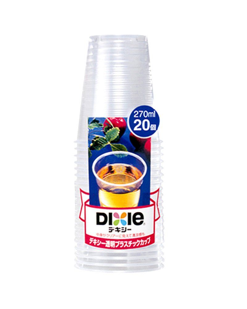 新品 日本デキシー プラカップ 透明プラスチックカップ 270ml 1600個