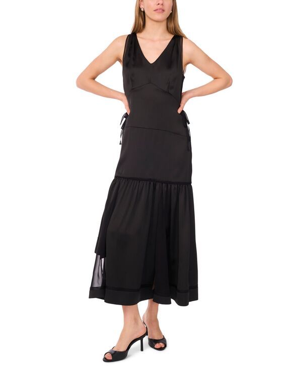 ワンステイト レディース トップス ワンピース マキシワンピース ノースリーブ マキシ 1STATE Womens Sleeveless Maxi Dress Rich Black ブラック