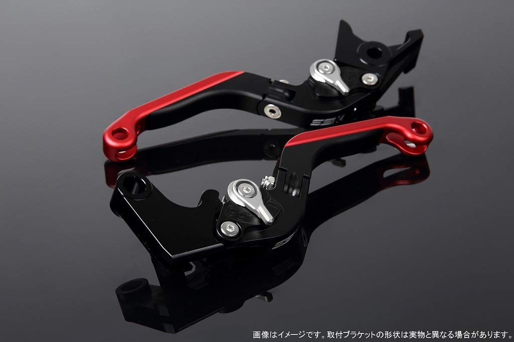 新品 SSK スピードラ アジャストレバーセット 可倒延長式 レバー本体カラー:マットブラック アジャスターカラー:マットシルバー エクステンションカラー:マットレッド YAMAHA XMAX