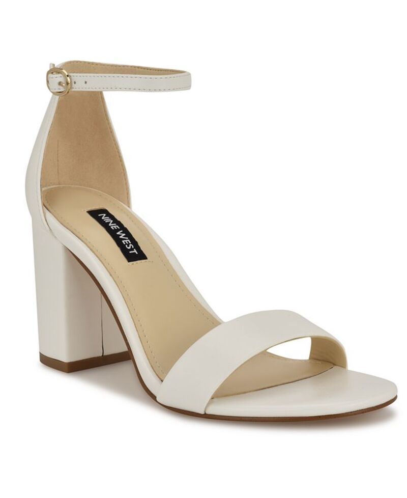 ナインウェスト レディース シューズ サンダル Nine West Womens Toniann Open Toe Dress Sandals White ホワイト