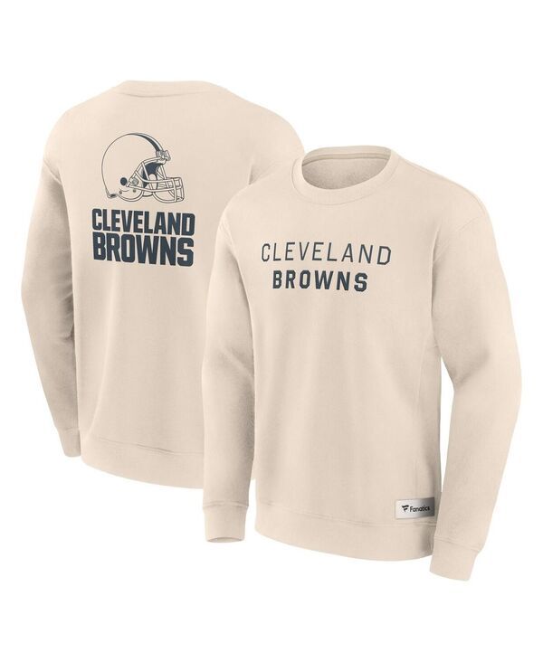 ファナティクス メンズ アウター パーカー・スウェット シャツ Fanatics Mens Cream Cleveland Browns Elements Future Ground Letterin