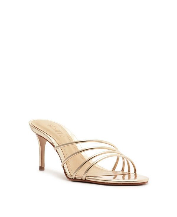 シュッツ レディース シューズ サンダル ヒール Schutz Womens Inez Kitten Heel Sandals Gold ゴールド