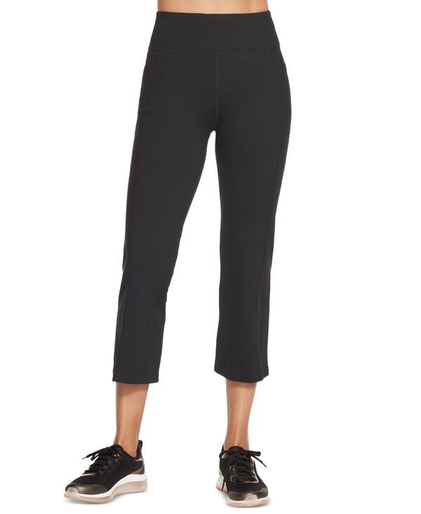 スケッチャーズ レディース ボトムス カジュアルパンツ パンツ クロップド Skechers Womens Gowalk Cropped Pants Bold Black ブラック