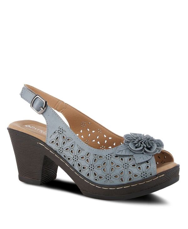パトリシア レディース シューズ サンダル フラワー柄 フラワー Patrizia Womens DORIDAY Floral Slingback PeepToe Sandals Blue ブルー