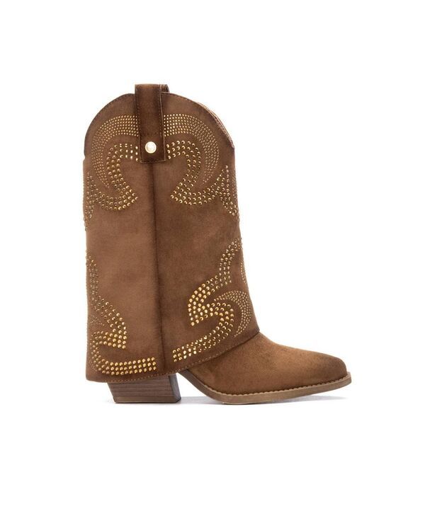 キシタイ レディース シューズ ブーツ・レインブーツ スエード ブーツ Womens Suede Foldover Booties By XTI Camel キャメル 24,336円