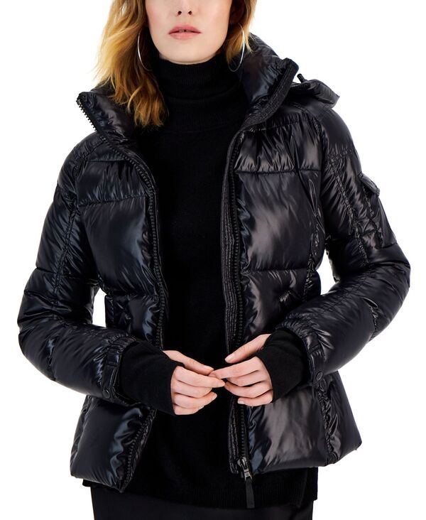 エスサーティーン レディース アウター ジャケット・ブルゾン コート S13 Womens Kylie Hooded WaterResistant Puffer Coat Jet 29,770円