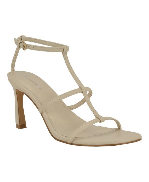 カルバンクライン レディース シューズ サンダル Calvin Klein Womens Pelara Caged Strappy Stiletto Sandals Ivory アイボリー