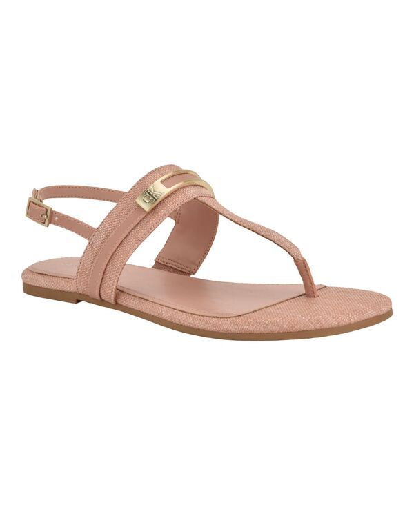 カルバンクライン レディース シューズ サンダル Calvin Klein Womens Bettia Flat Slingback Sandals Light Pink ピンク