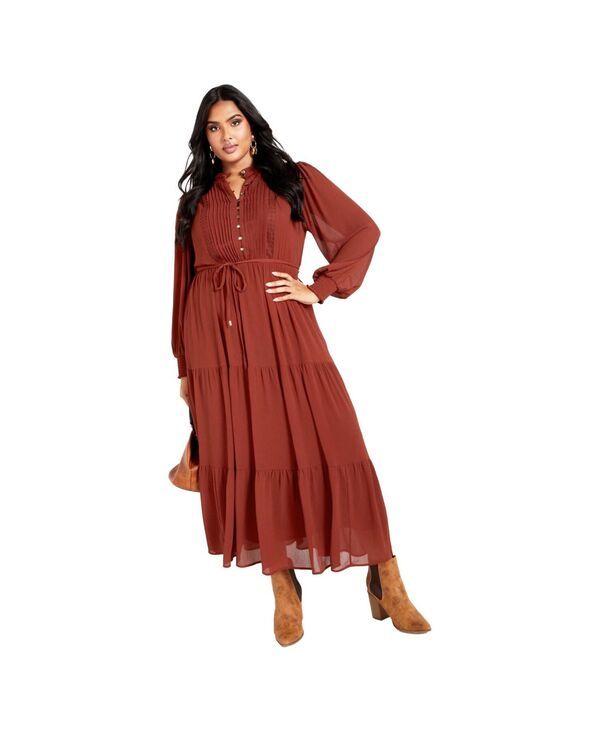 アベニュー レディース トップス ワンピース ティアード マキシ AVENUE Womens Jasmine Tiered Maxi Dress Henna 12,586円